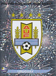 Team Emblem Uruguay samolepka Panini World Cup 2010 #69